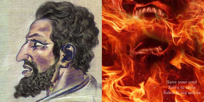 Human demon Judas Iscariot