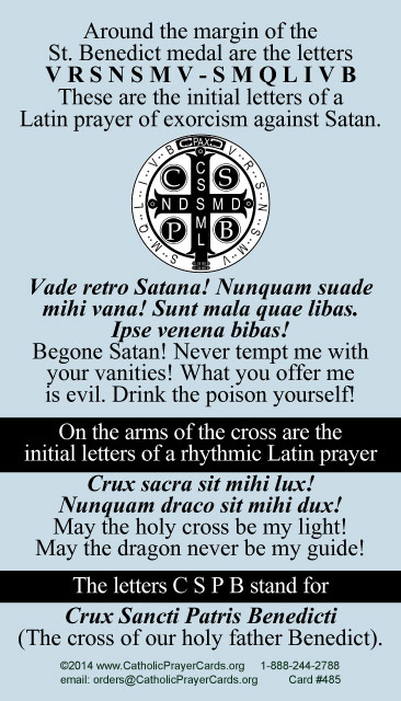 Prayer Exorcism of Saint Benedict