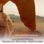 Jesús tentado por Satanás en el desierto