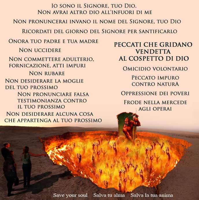 I Comandamenti e i peccati che gridano vendetta