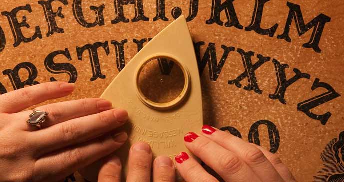 Ouija Board game. Stay away from any type of occultism